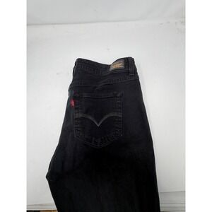Levi's 512 Perfectly Shaping Straight Jeans Women's 16 Black Slimming Stretch